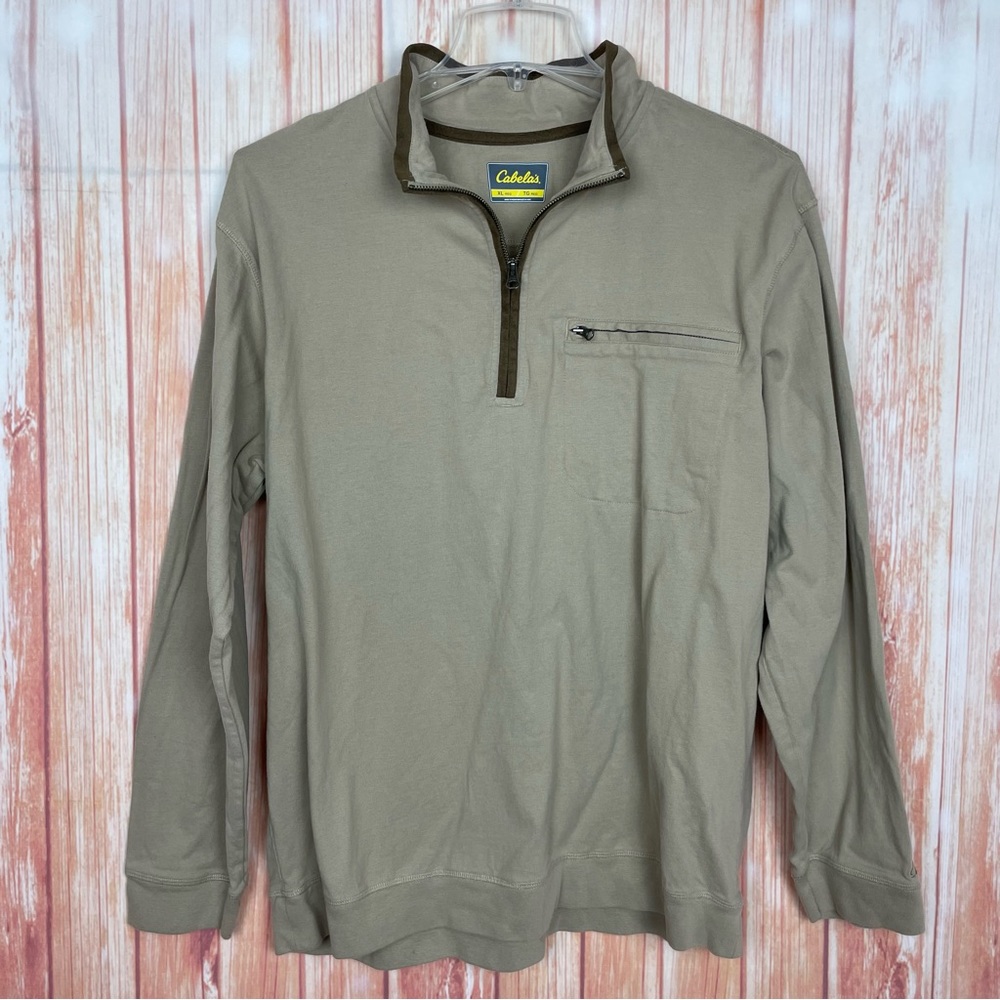 Cabela's 1/4 Zip Up Sweater Sweatshirt (XL)